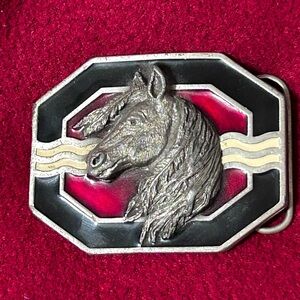 Siskiyou Buckle Co Cowboy horse belt buckle